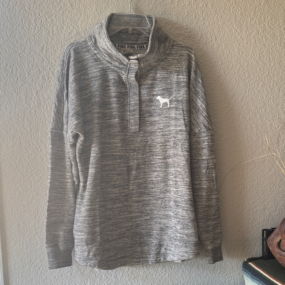 Victoria's Secret PINK Heathered Gray Pullover